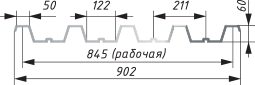 Профнастил Н60-902 Профнастил Н60-902