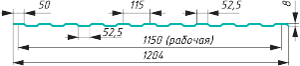 Профнастил С8 - 1200 Профнастил С8 - 1200